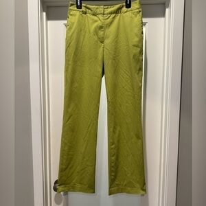 KASPER Lime Green Women’s Trousers Size 10 Classic Sylish On Trend Straight Leg